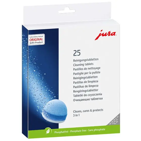 JURA - Boîte de 25 pastilles de nettoyage