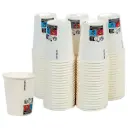 Etui de 100 Gobelets BLANCS recyclables en CARTON (18 cl)